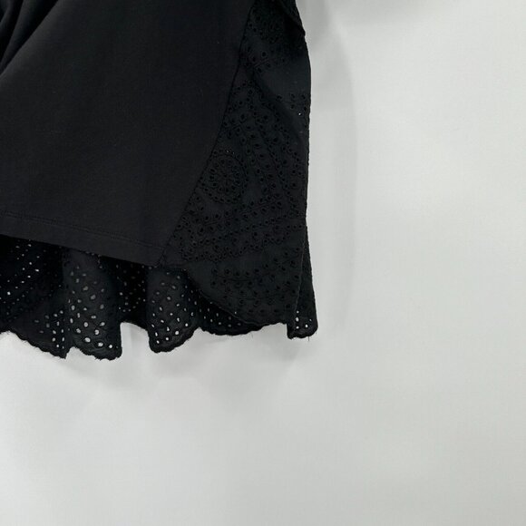 Pomander Place by Tuckernuck Black Eyelet Emi Tee sz S Short Sleeve T-Shirt PO - Picture 4 of 6